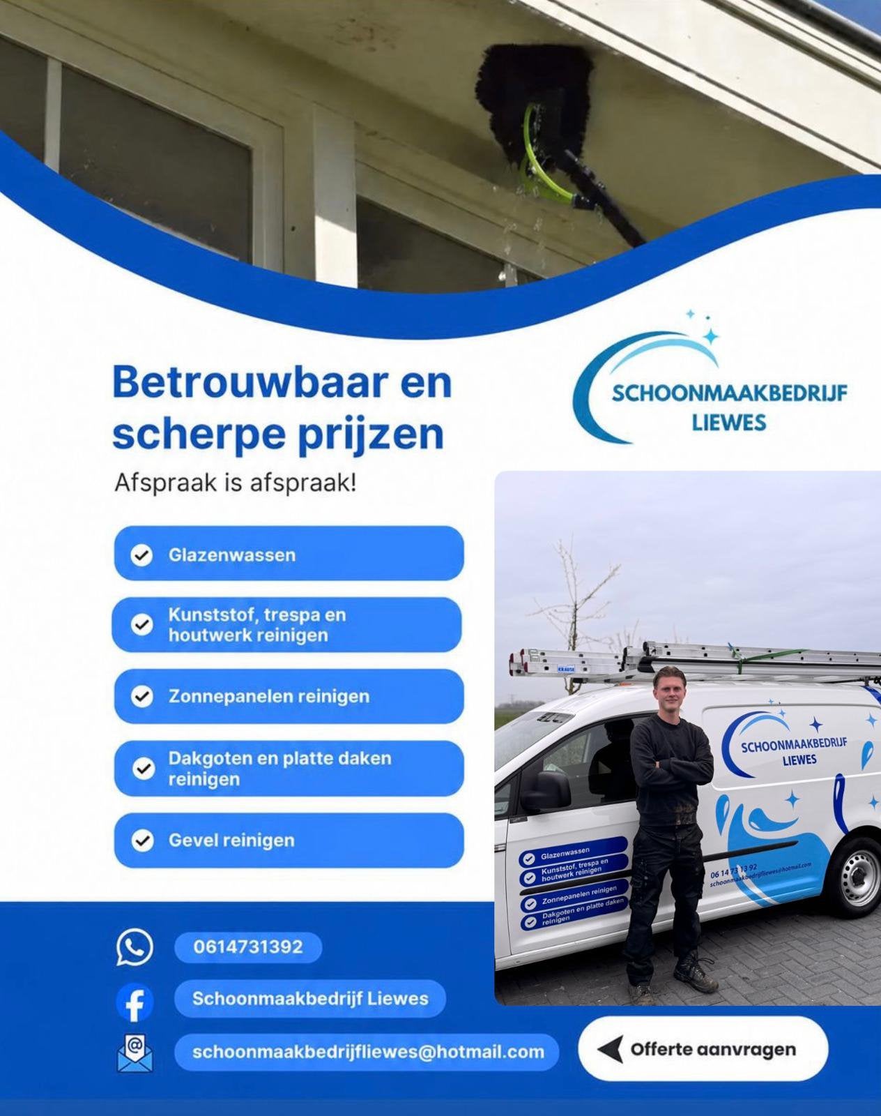 OP ZOEK NAAR EEN GLAZENWASSER OF SCHOONMAAKBEDRIJF?, Vanaf 10 jaar, Overige vormen
