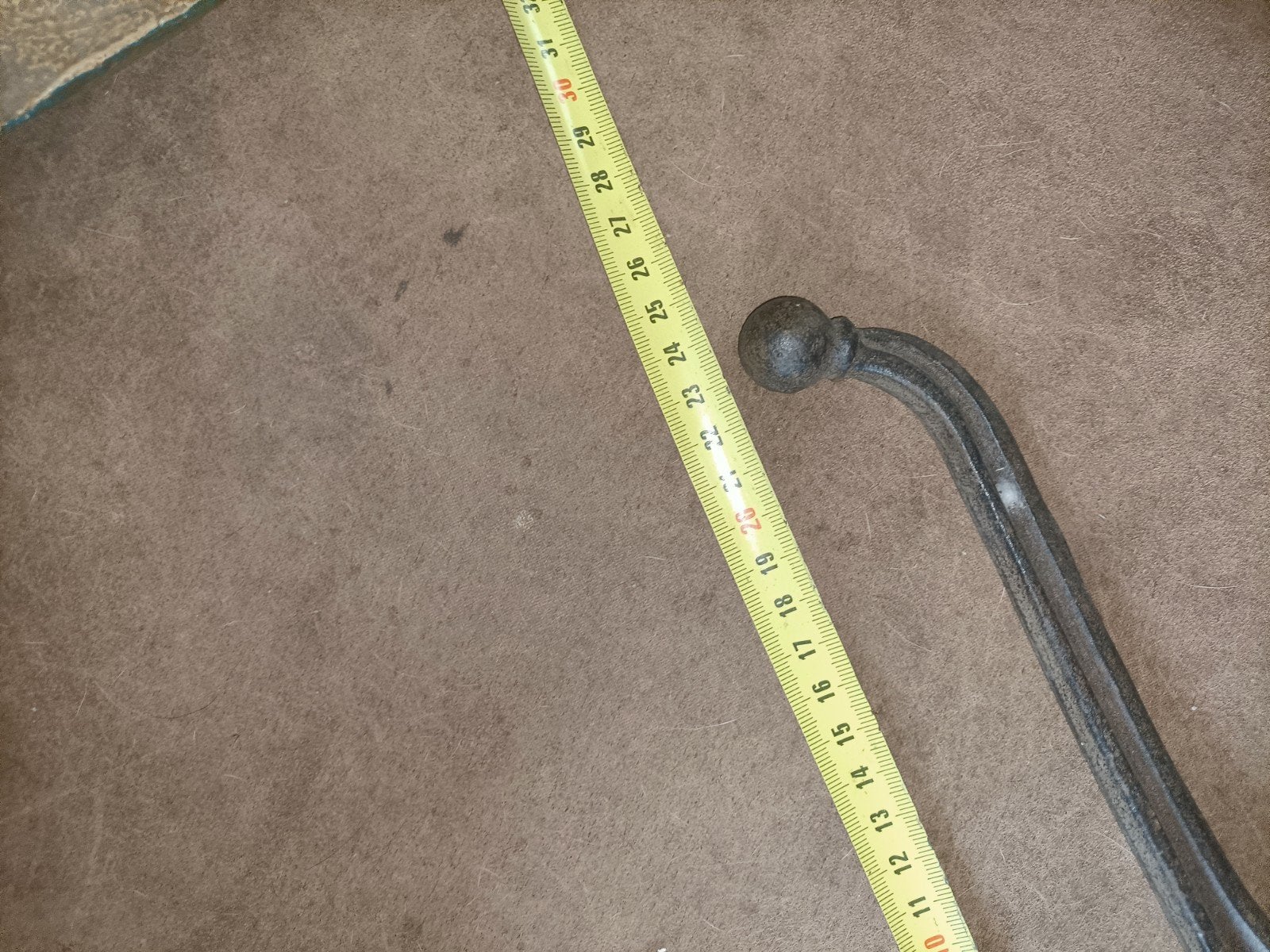 Brocante gietijzeren wandhaak, Ophalen of Verzenden