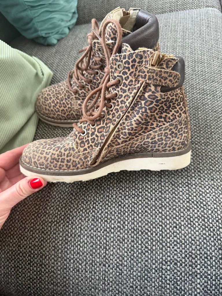 Panterprint schoentjes maat 33 - Weinig gedragen, Gebruikt, Meisje, Schoenen, Ophalen of Verzenden
