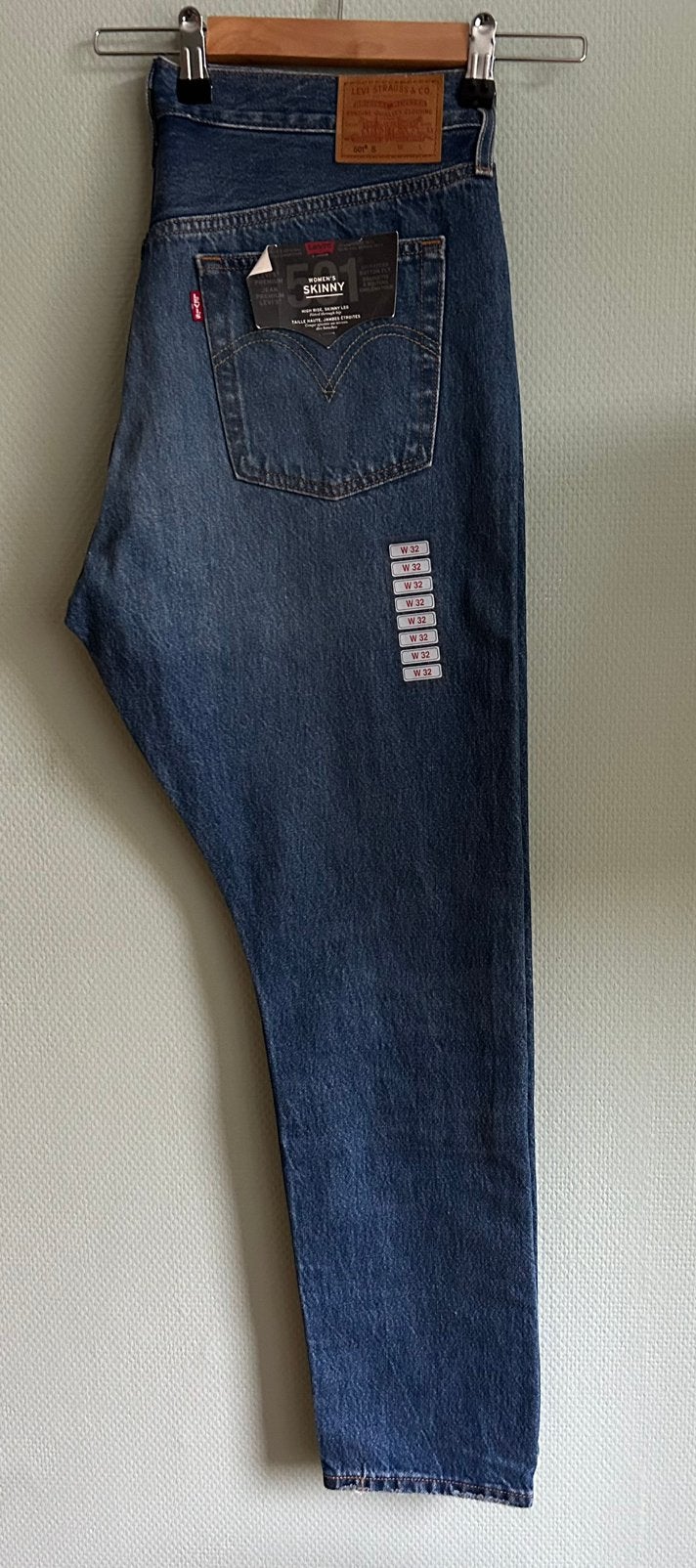 Levi 501 Jeans W32 L30, Verzenden, Zo goed als nieuw, Blauw, W30 - W32 (confectie 38/40)