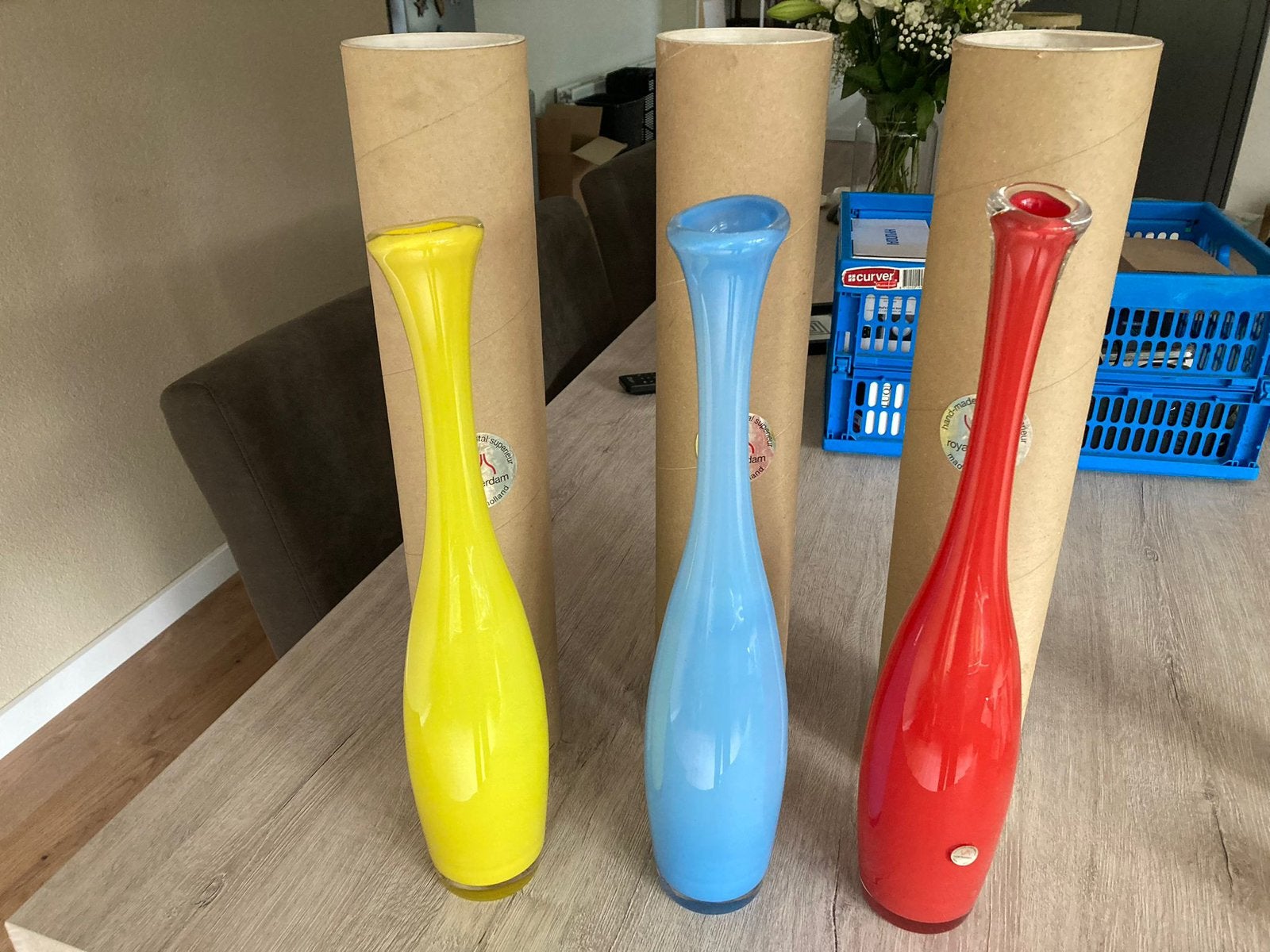 Royal Leerdam Vazen, Huis en Inrichting, Woonaccessoires | Vazen, Ophalen, Zo goed als nieuw