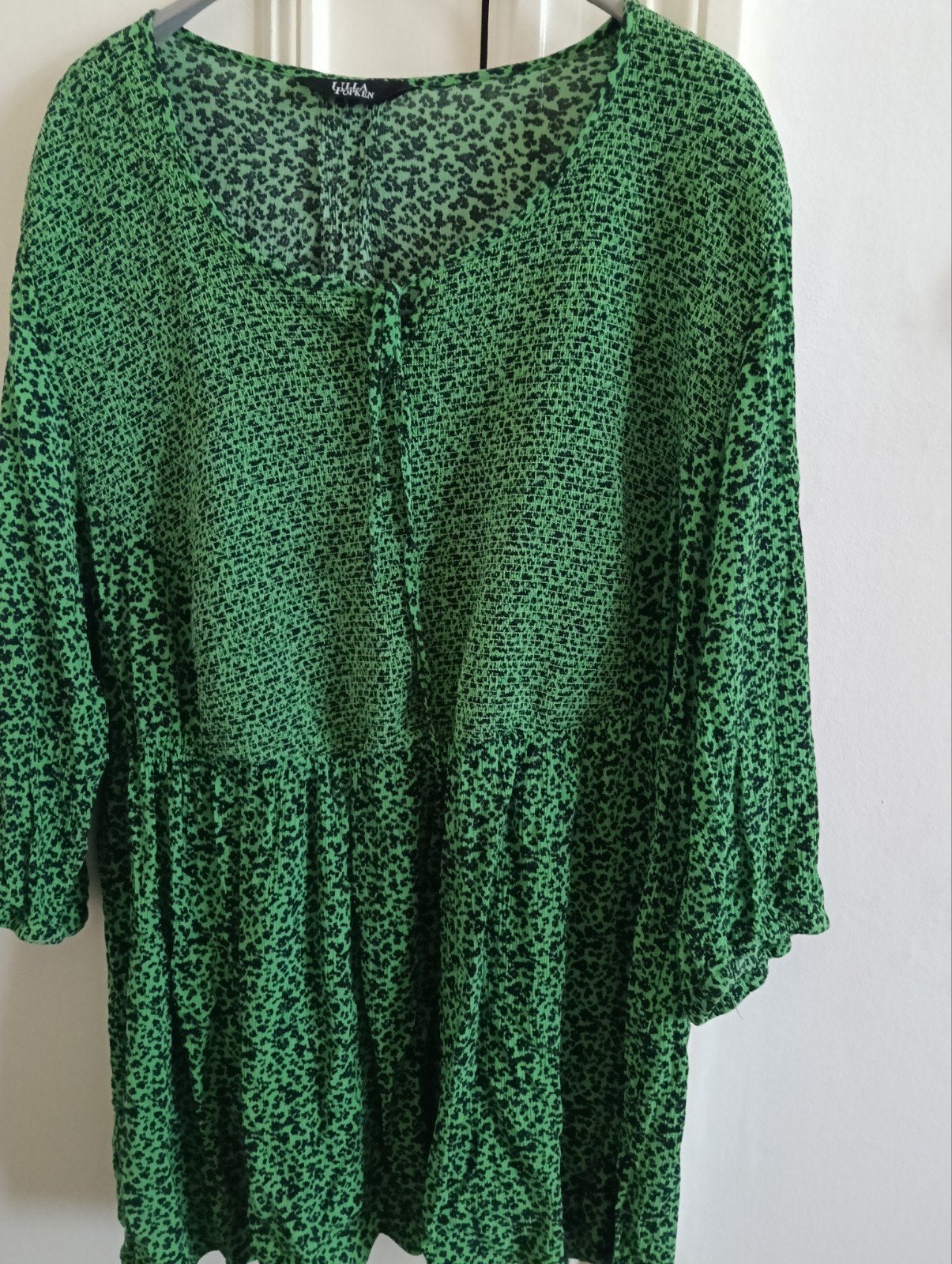Groene jurk/tuniek met dierenprint van Ula Popken, Ophalen, Maat 46/48 (XL) of groter, Ulla Popken, Zo goed als nieuw