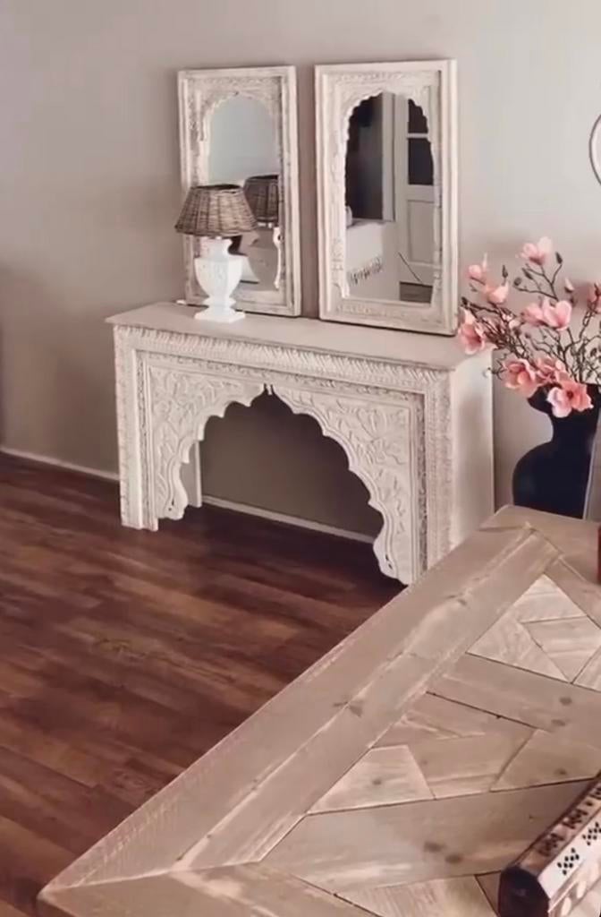 2 Prachtige Oosterse spiegels Maliha, Huis en Inrichting, Woonaccessoires | Spiegels, Ophalen, Nieuw, Minder dan 100 cm, Rechthoekig