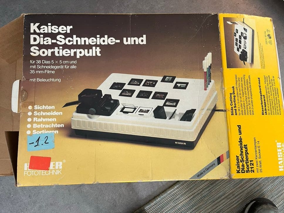 Kaiser Dia snijder- und Sortierpult 2121, Ophalen of Verzenden, Gebruikt, Kaiser, Vergrotingsaccessoire