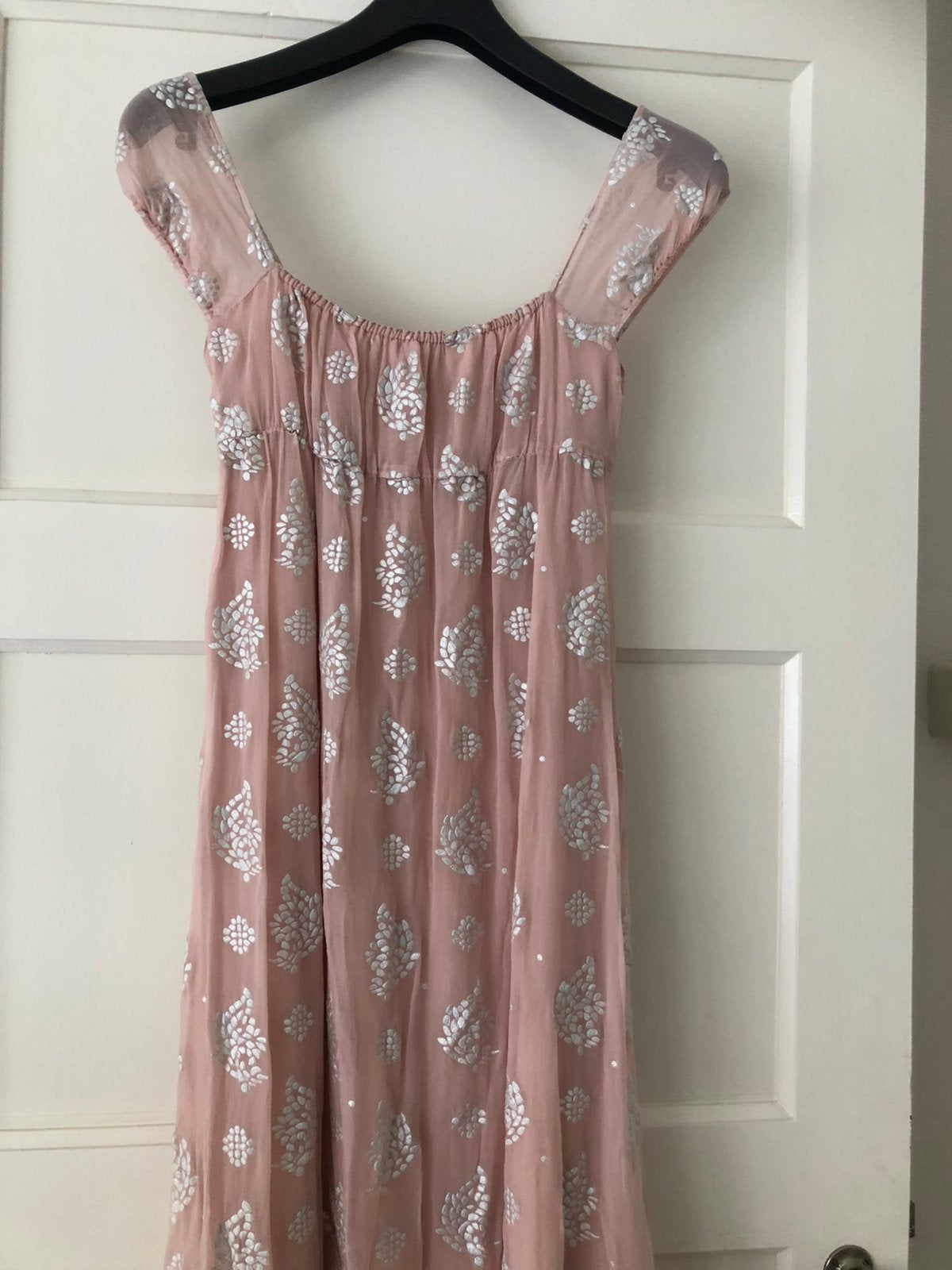 Te koop: lange feestjurk, Noa Noa, roze, 36/38, Kleding | Dames, Galajurk, Ophalen of Verzenden, Zo goed als nieuw, Roze