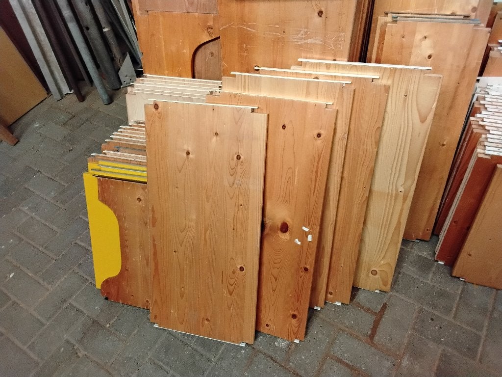 Lundia schappen meermaten tafelblad trap, Ophalen, Gebruikt