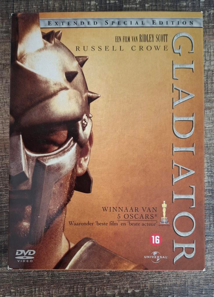 Gladiator Extended Special Edition DVD - 5 Oscars, Cd's en Dvd's, Vanaf 16 jaar, Historisch of Kostuumdrama, Boxset, Ophalen of Verzenden