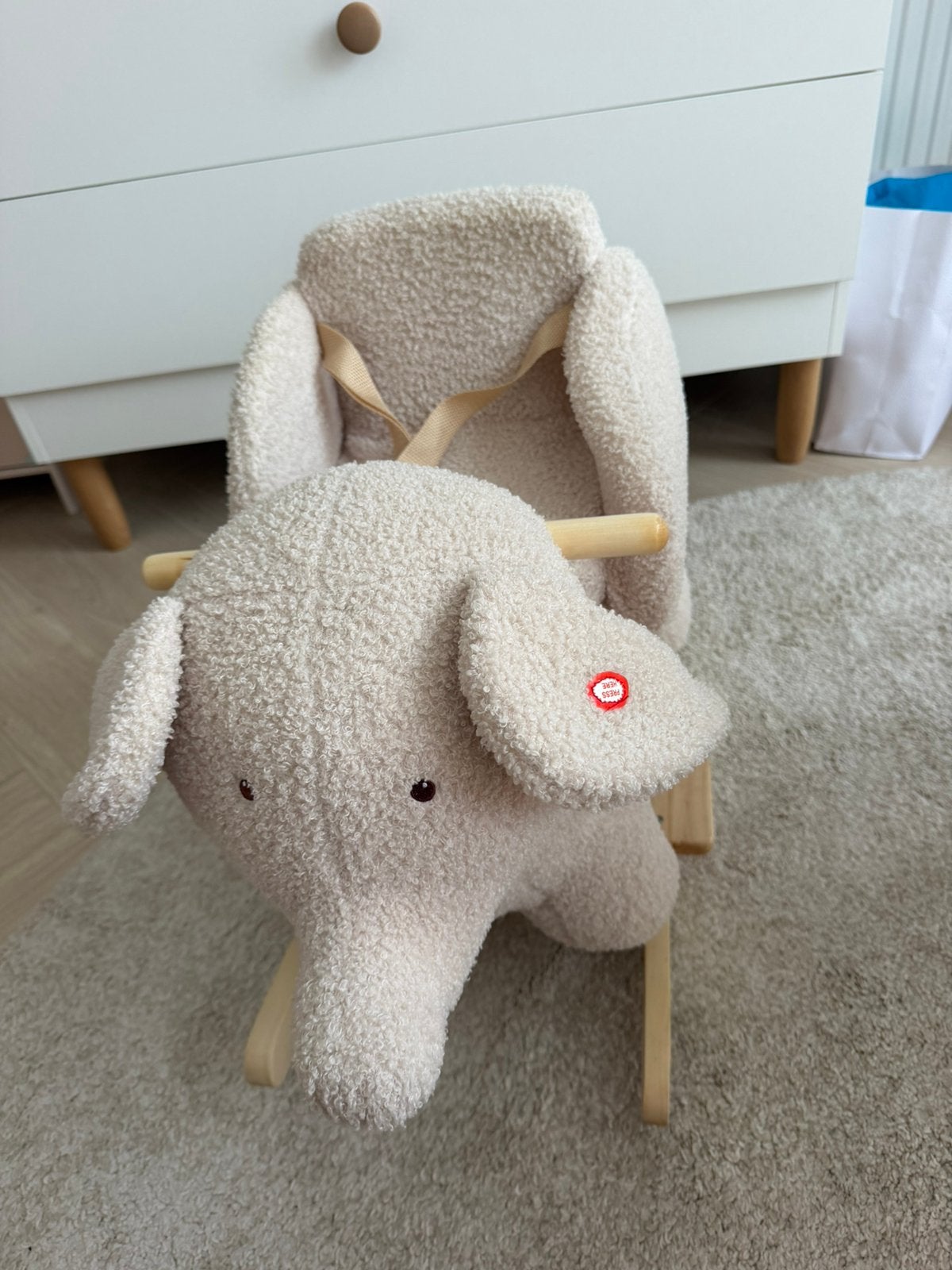 Mamaloes olifant boucle hobbeldier, Ophalen, Zo goed als nieuw