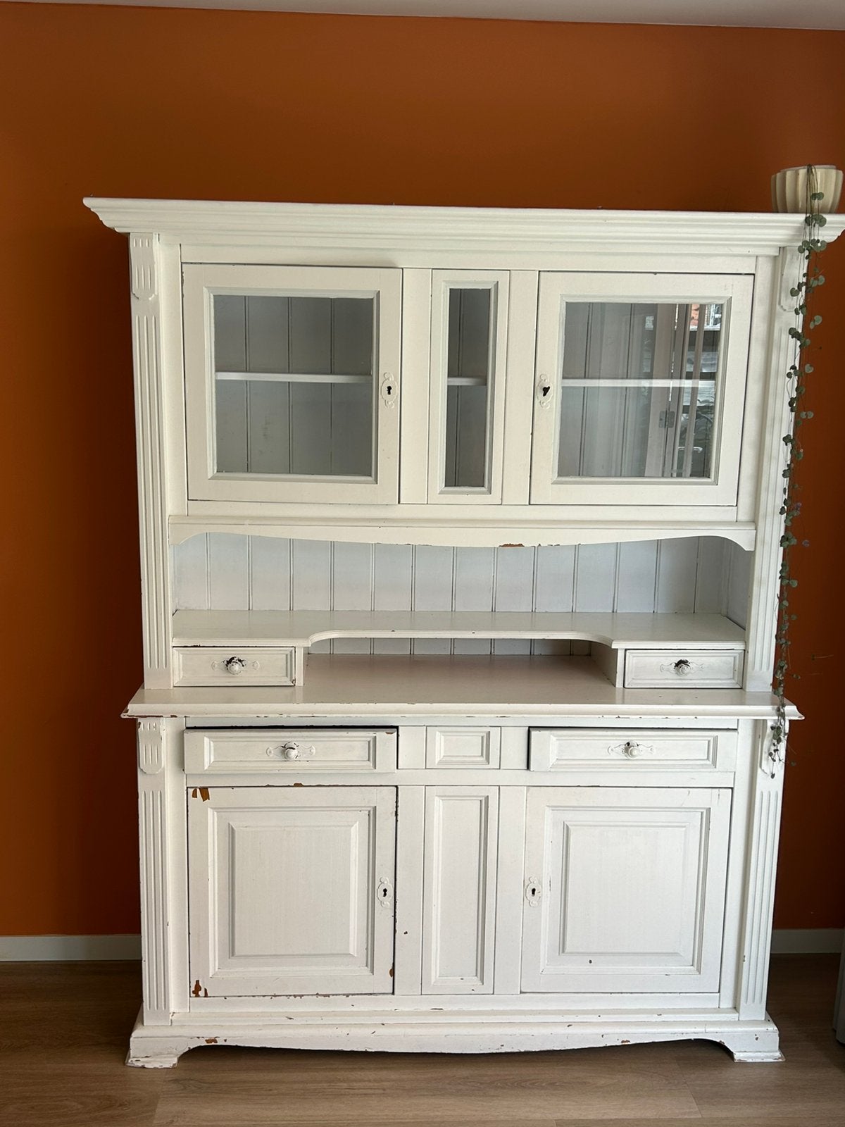 Brocante landelijke klassieke buffetkast, Huis en Inrichting, Kasten | Buffetkasten, Ophalen, Gebruikt, 25 tot 50 cm, 200 cm of meer