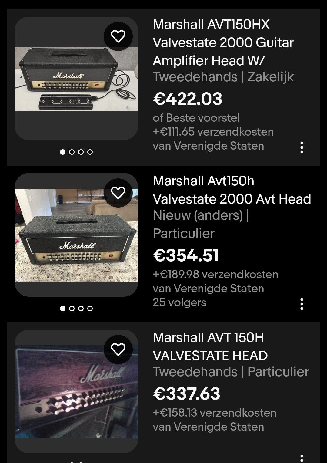 Te koop Marshall AVT150H, Ophalen, 100 watt of meer