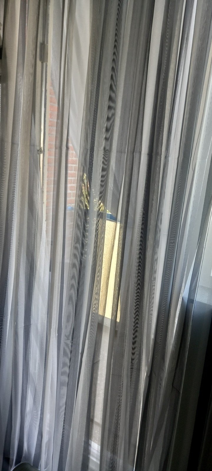 Te koop stel vitrage, Ophalen