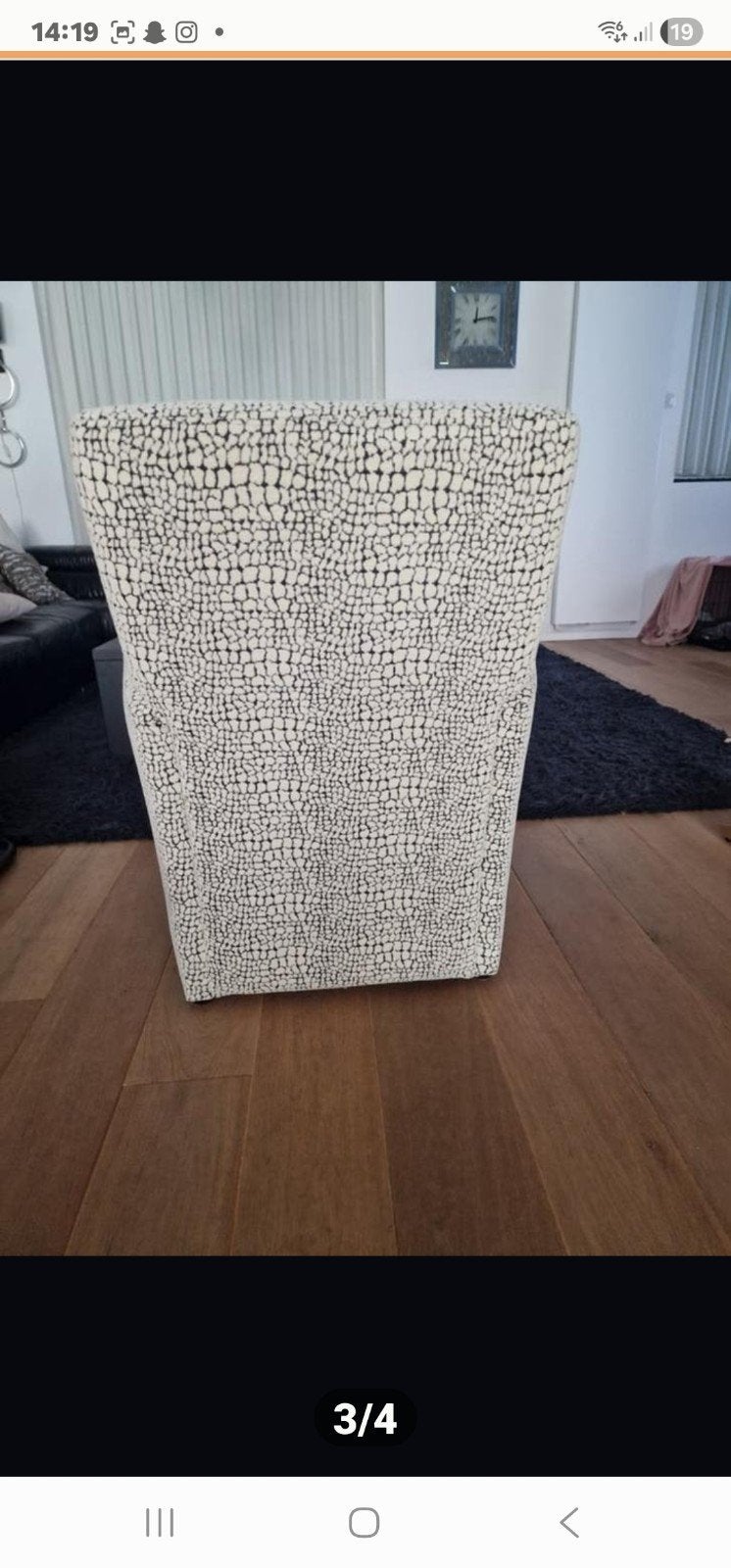 1 nette fauteuil, Ophalen, 75 tot 100 cm, Zo goed als nieuw, Stof