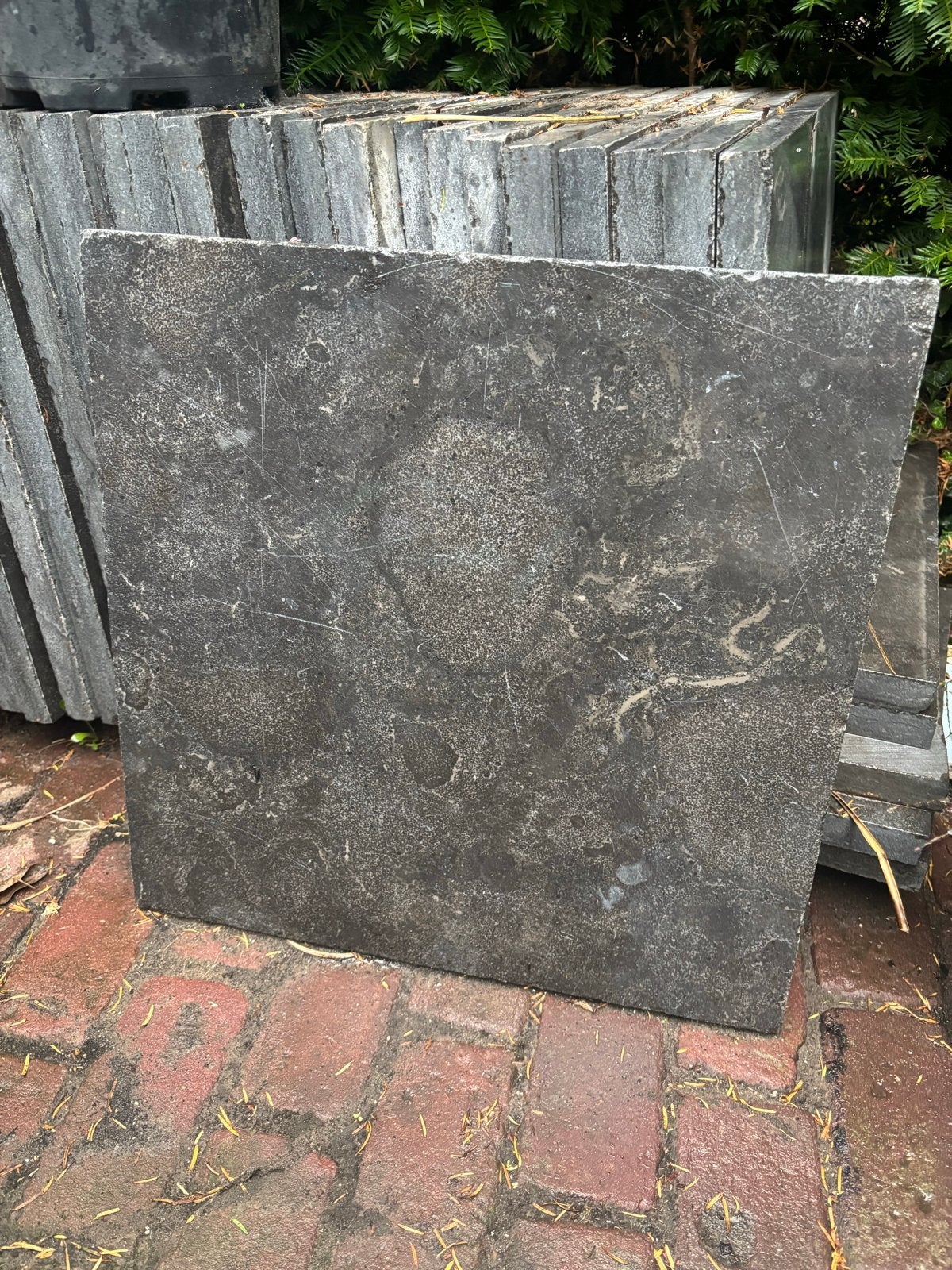 Natuurstenen terrastegels (35 stuks) - 50x50 cm, Ophalen, Gebruikt, 5 tot 10 m², Natuursteen