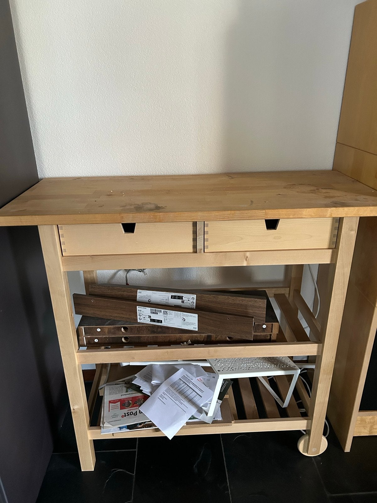 IKEA Forhoja Keukentrolley, Gebruikt, Hout, IKEA, Keukentrolley