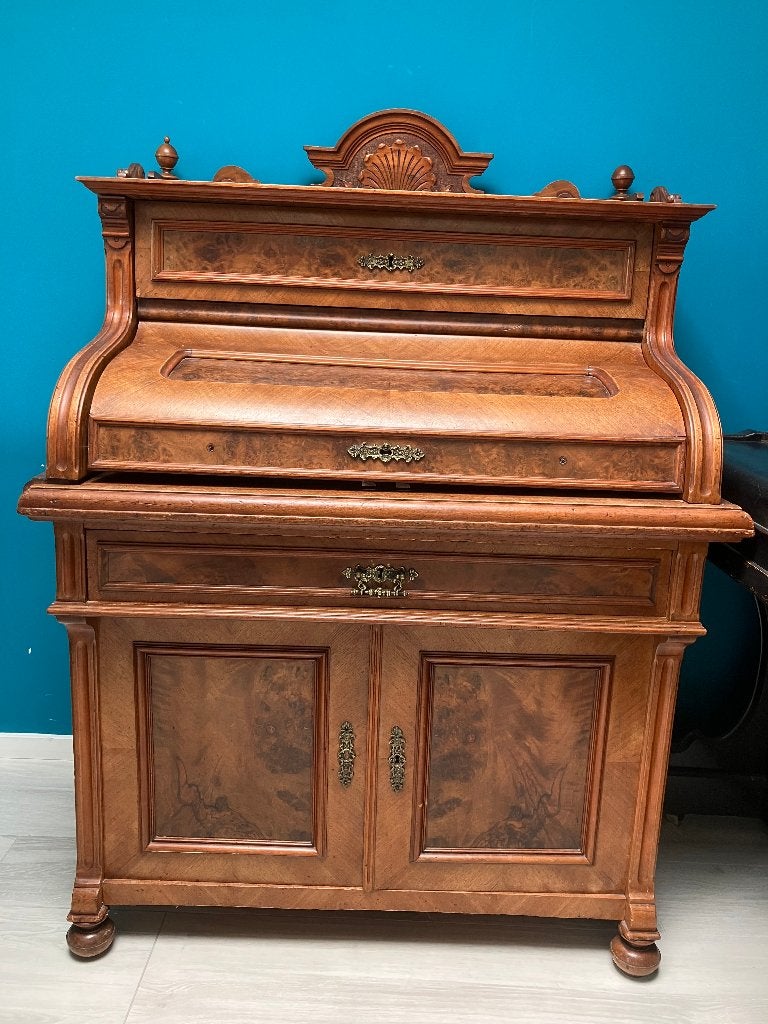 Antiek mahonie bureau, Ophalen