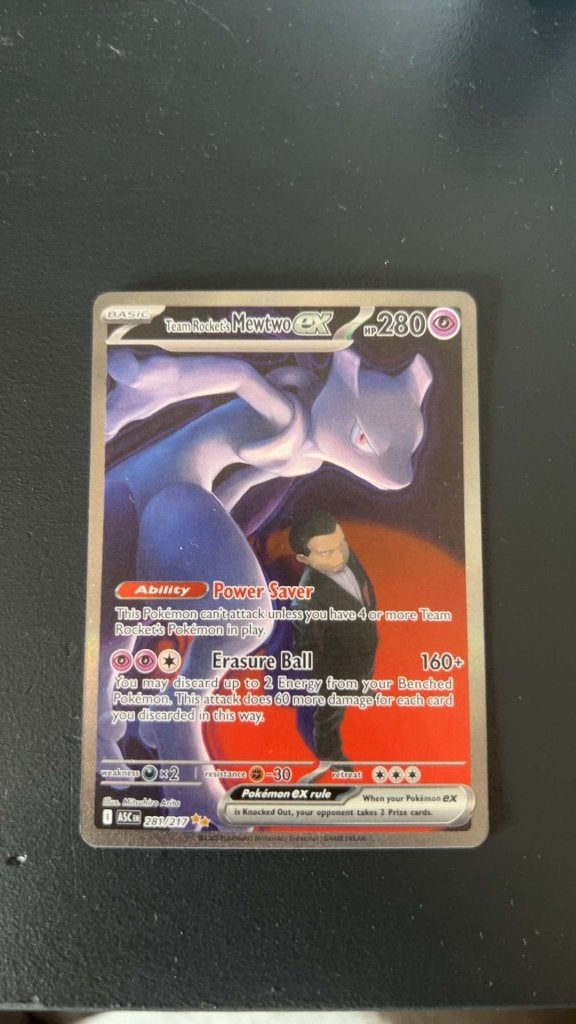 Team Rocket's Mewtwo ex (ASC 281), Ophalen of Verzenden, Nieuw, Losse kaart, Foil