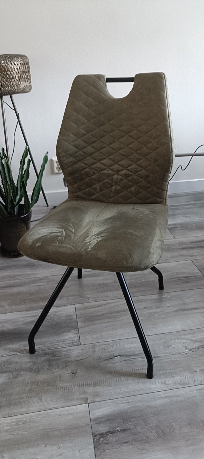 6 Eetkamerstoelen, Ophalen, Gebruikt, Overige kleuren, Metaal
