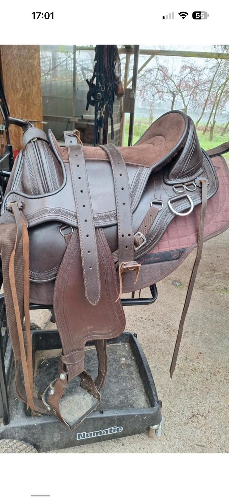 Edix Equis 17” te koop bruin, Ophalen of Verzenden, Zo goed als nieuw, Western