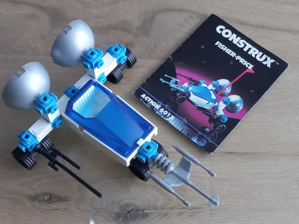 Vintage Fisher-Price Construx Action Space 6013 Mach 10 set, Ophalen of Verzenden, Gebruikt, Auto of Voertuig