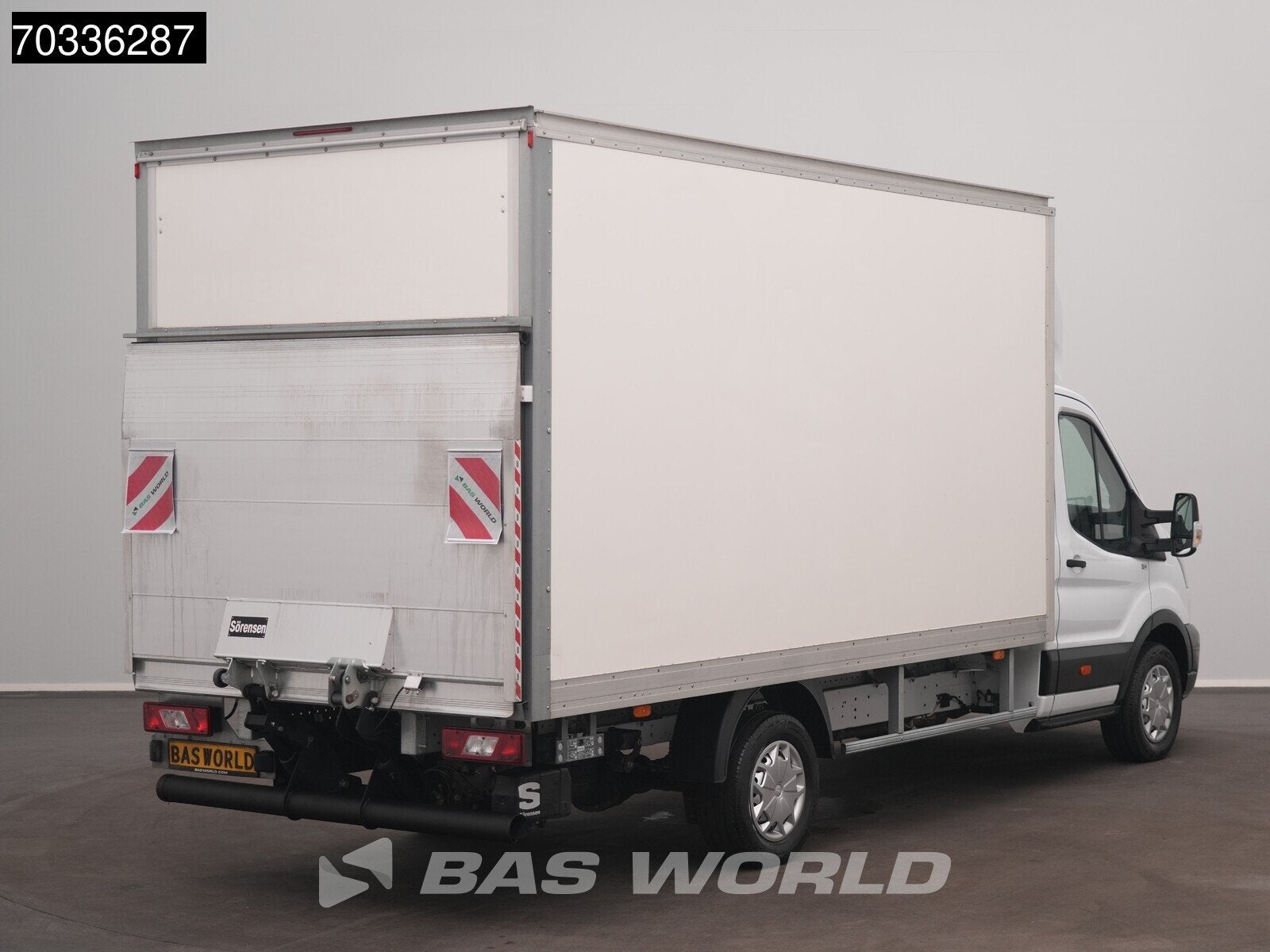 Ford Transit 130pk Laadklep Bakwagen Airco Cruise Euro6 Meub, Stof, Euro 6, 4 cilinders, Wit