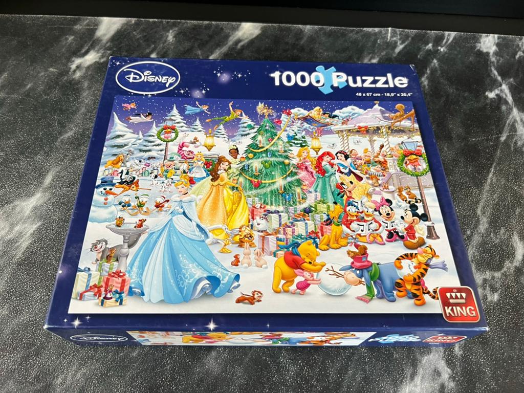 Disney King puzzel 1000 stukjes Kerstmis, Ophalen of Verzenden, 500 t/m 1500 stukjes, Zo goed als nieuw