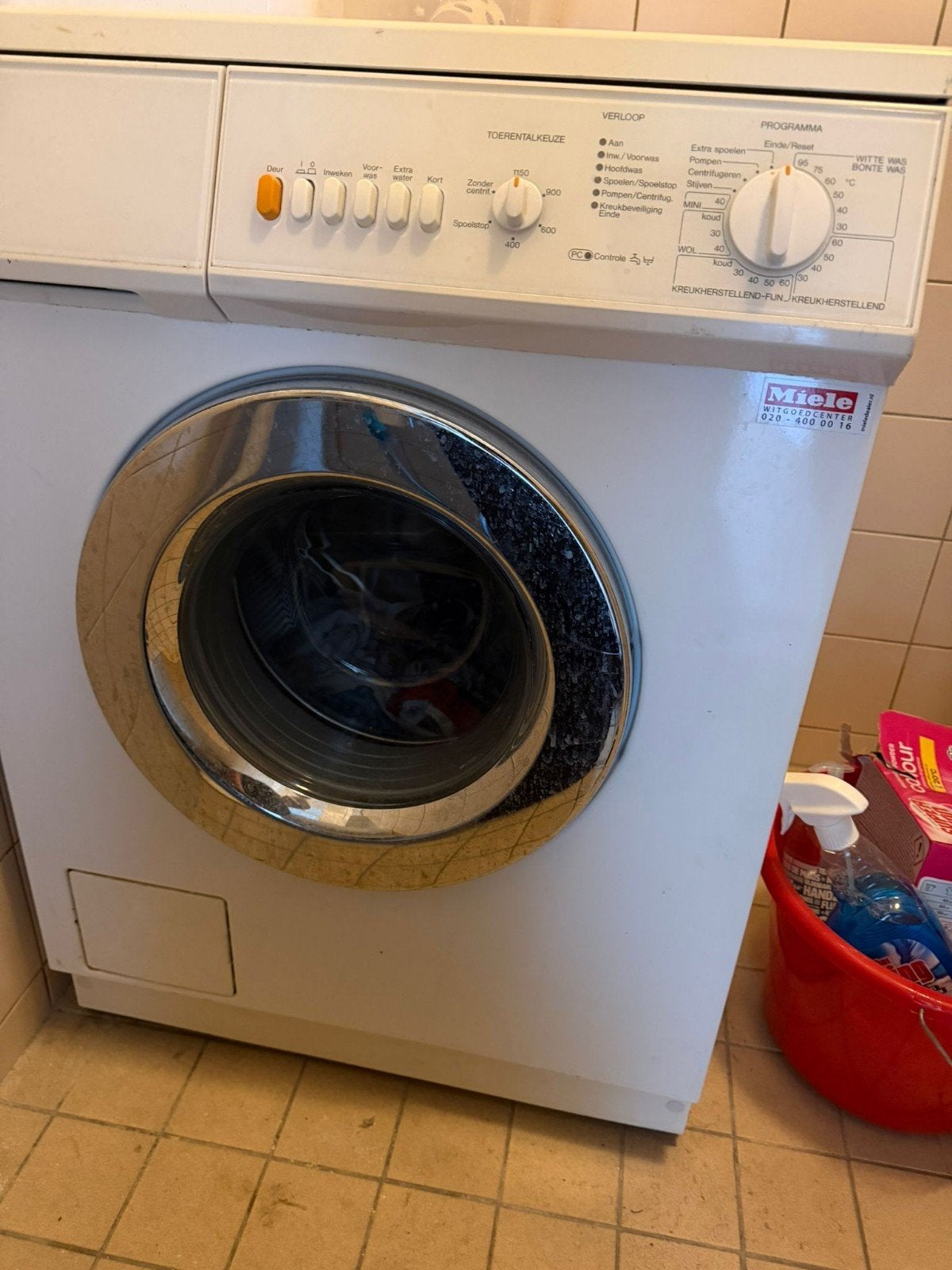 Miele wasmachine - Ophalen in IJmuiden, Witgoed en Apparatuur, Ophalen, 6 tot 8 kg, Voorlader, 85 tot 90 cm