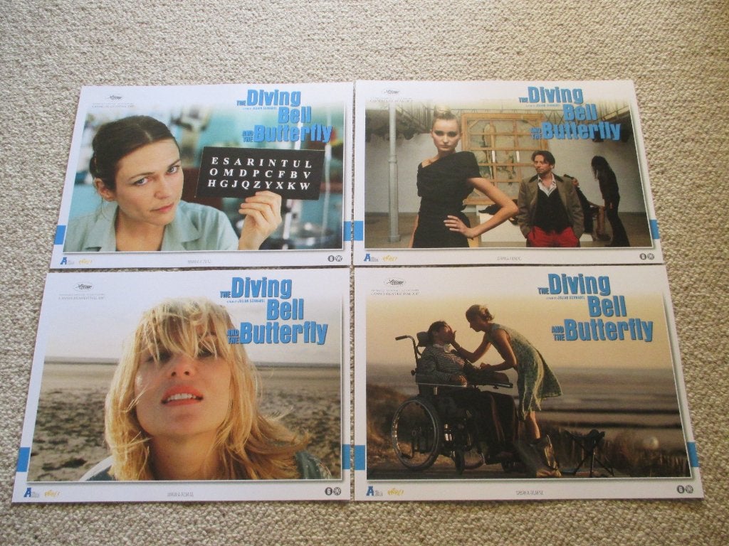 THE DIVING   BELL   AND   THE   BUTTERFLY    lobbycard set**, Verzenden, Nieuw, A1 t/m A3, Film en Tv