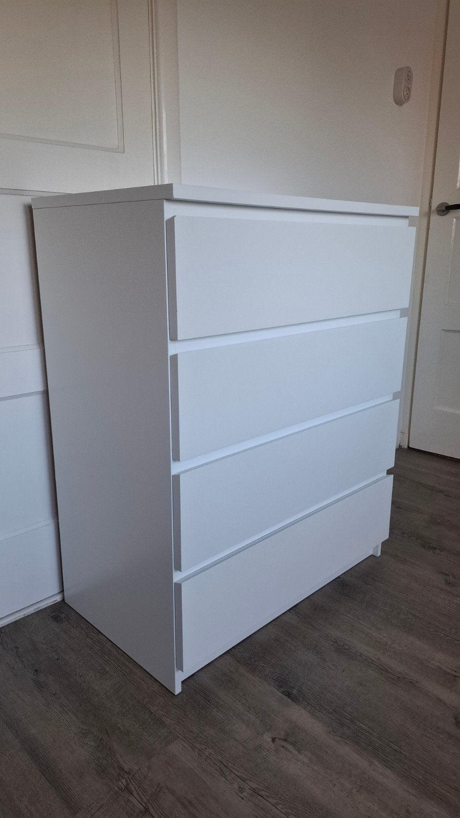 Ikea Malm ladekast wit, Ophalen, 50 tot 100 cm, 3 of 4 laden, Minder dan 100 cm