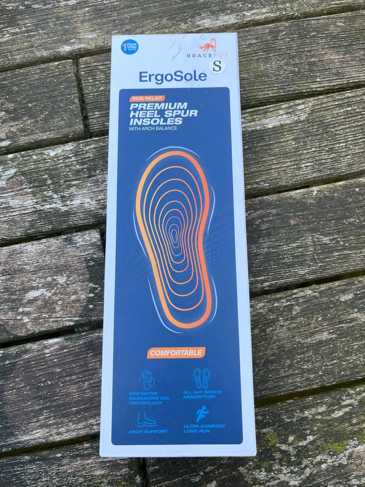 ErgoSole Premium Hielspoor Inlegzolen - Maat S, Ophalen of Verzenden, Zo goed als nieuw, Overige kleuren, Overige typen