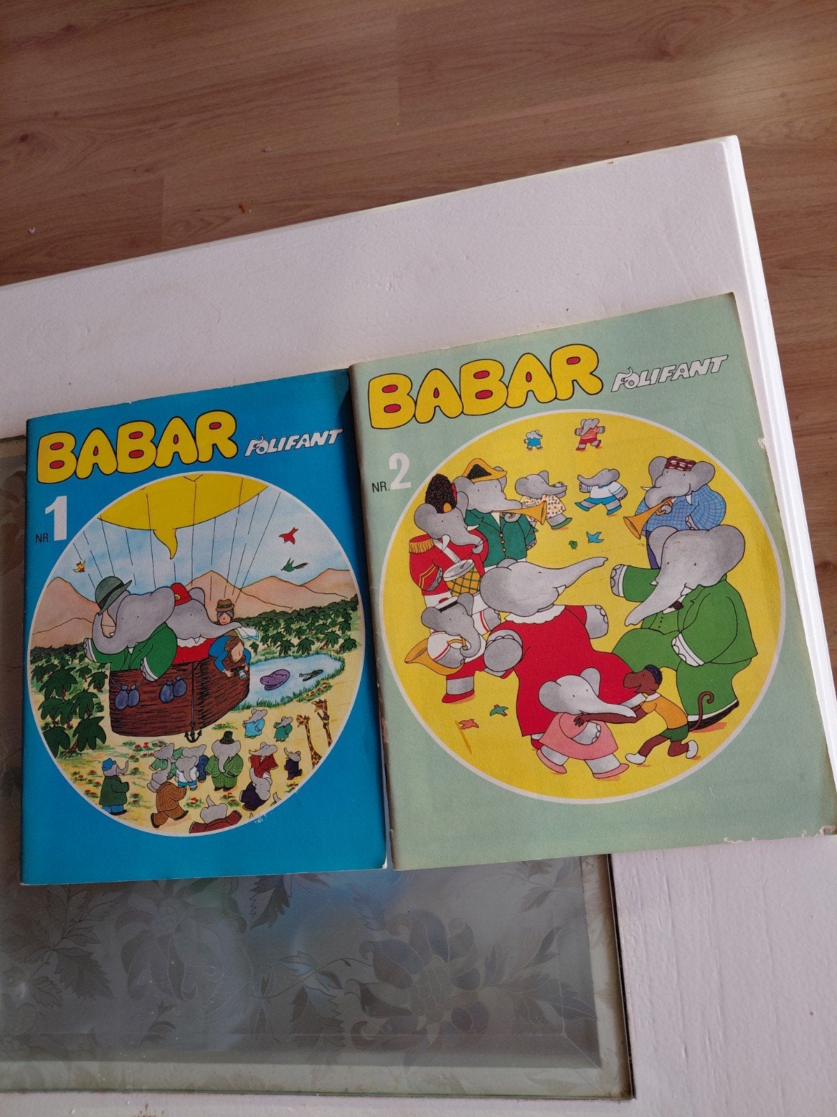 Unieke vintage set: Babar Folifant nr. 1 en nr. 2 (ca. 1970), Boeken, Ophalen of Verzenden, Gelezen, 3 tot 4 jaar