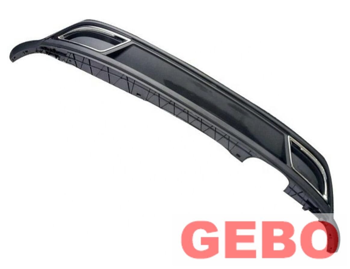 Volkswagen Polo 2G R-line achterbumper diffuser 2017-2021 gl