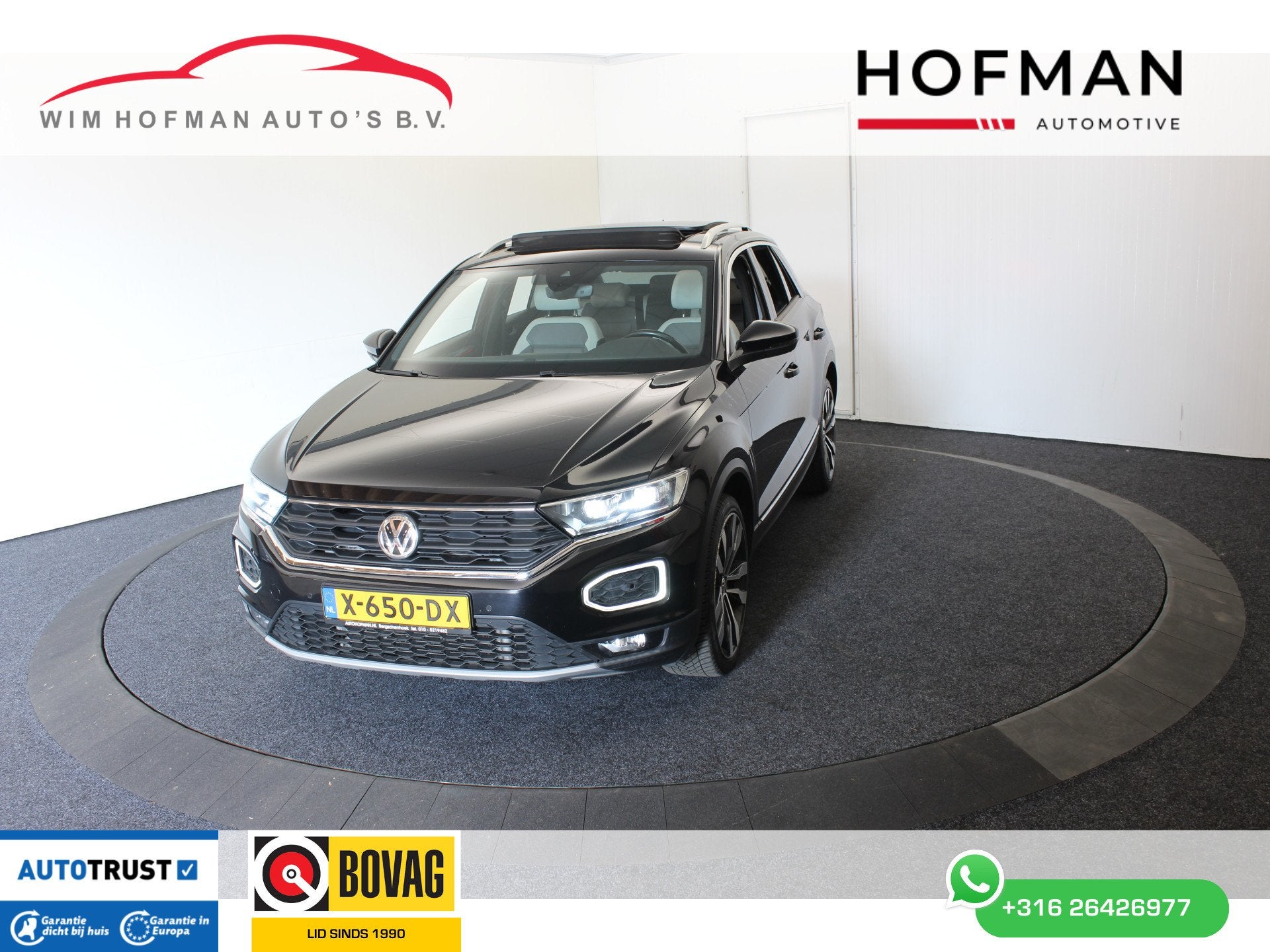Volkswagen T-Roc 2.0 TSI 4Motion Sport Pano Vol Leder Virtua, Auto's, Volkswagen, 15 km/l, Gebruikt, Zwart, Vierwielaandrijving