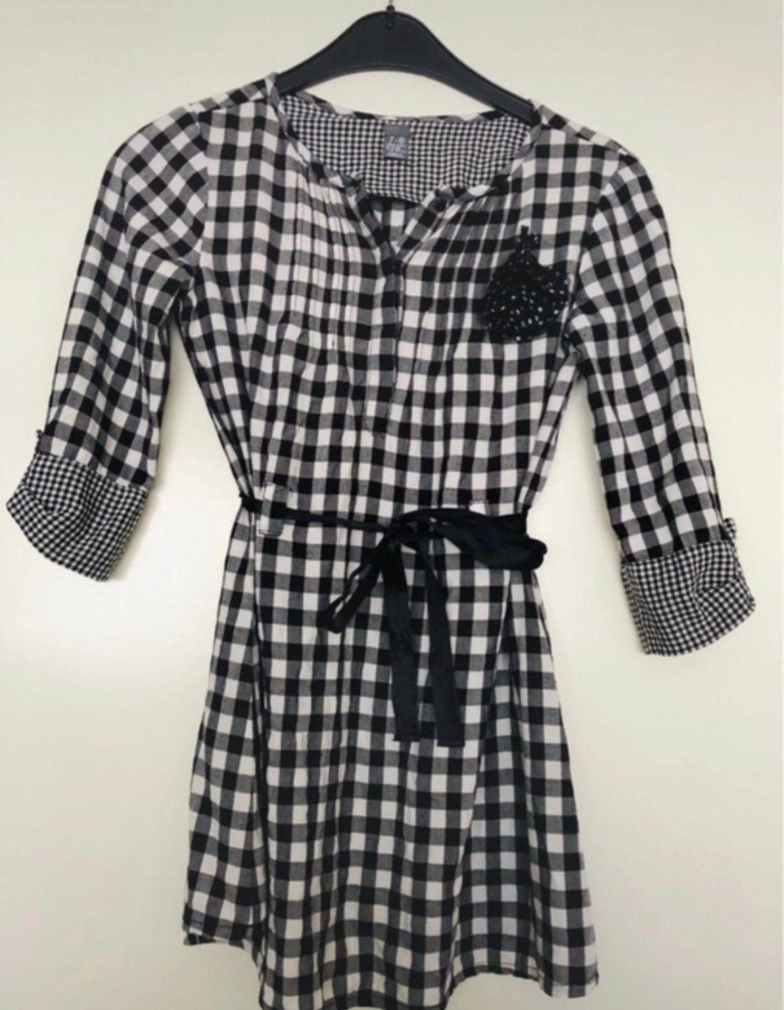 Zara Kids geruite tuniekjurk Kerst tip! maat 128, Ophalen of Verzenden, Zo goed als nieuw, Meisje, Jurk of Rok