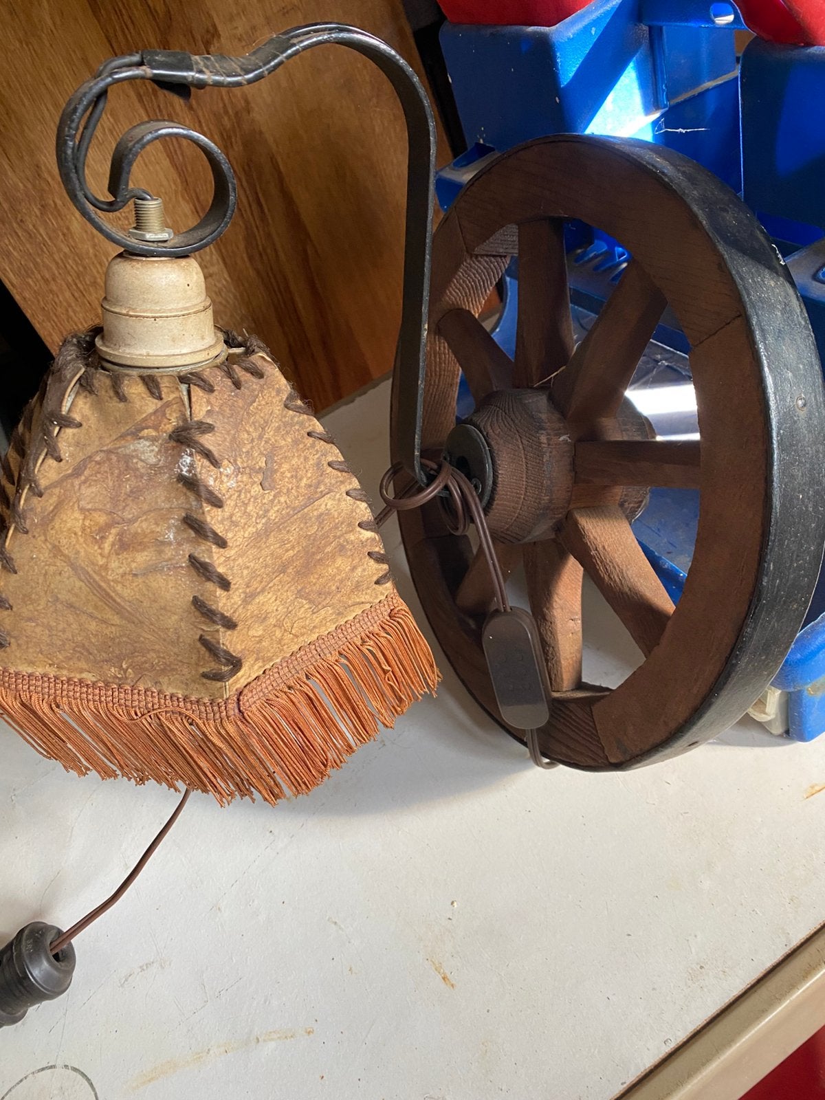 Heel mooi jaren 70 schemerlamp, Ophalen, Zo goed als nieuw, Schemerlamp