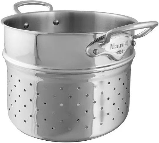 Mauviel M'Cook RVS Pasta-inzet/vergiet 24cm, Huis en Inrichting, Overige typen, Nieuw, Ophalen of Verzenden, Rvs