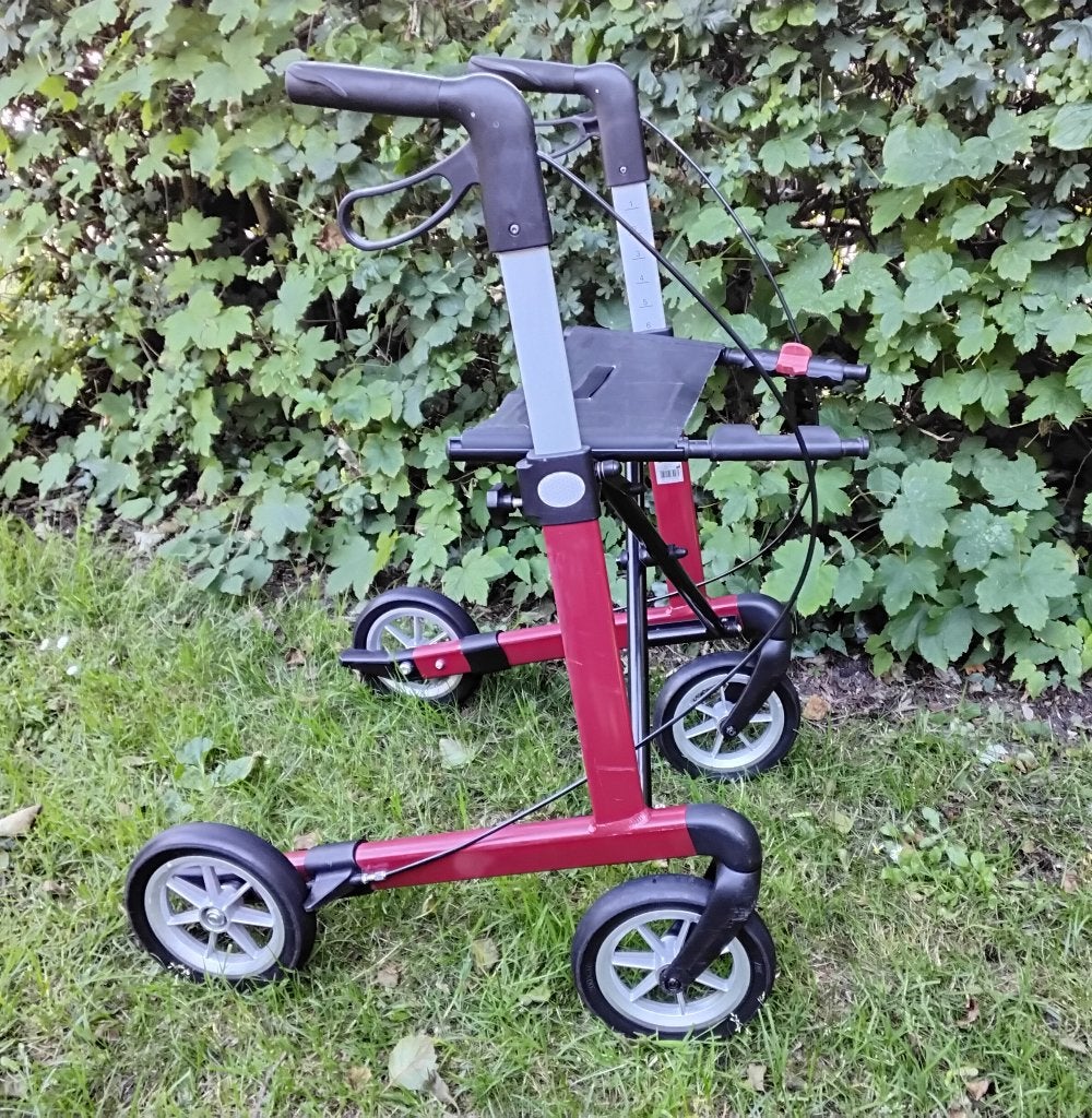 rollator Rehasense Server L rood, Diversen, Rollators, Ophalen, Opvouwbaar, Gebruikt
