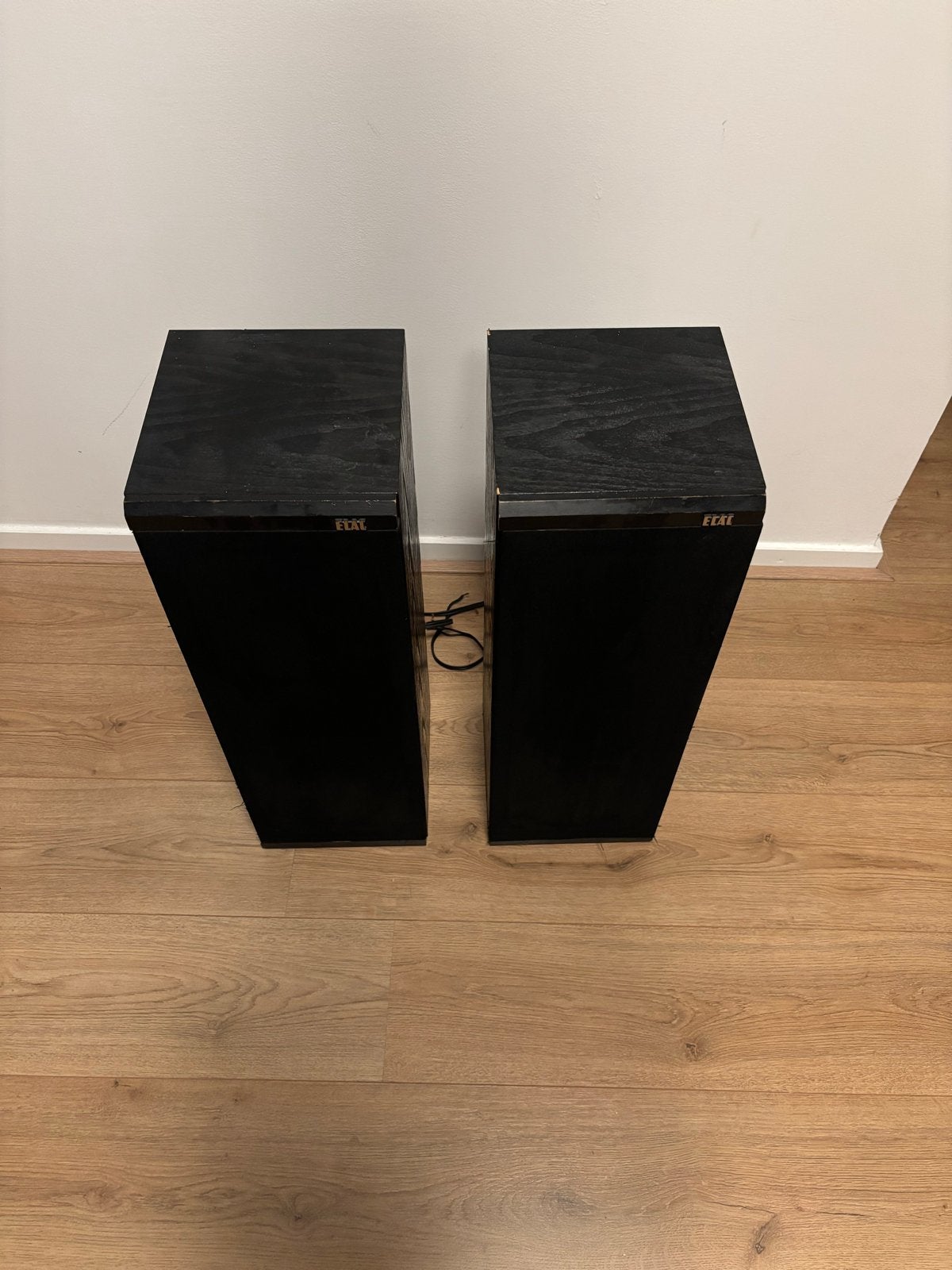 ELAC 8880 Vloerstaande Luidsprekers - 80/100 Watt, Vloerstaande luidspreker, Gebruikt, Inclusief kabels, 60 tot 120 watt