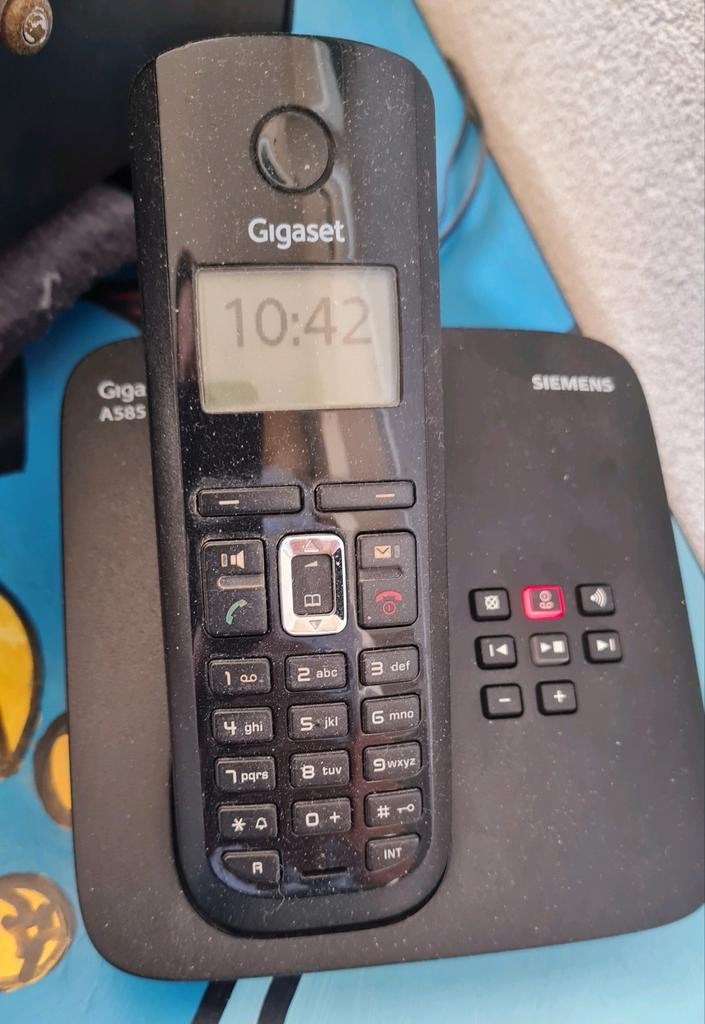 Siemens Gigaset A585 DECT basisstation en 2 handsets, Ophalen of Verzenden, Gebruikt, 3 handsets