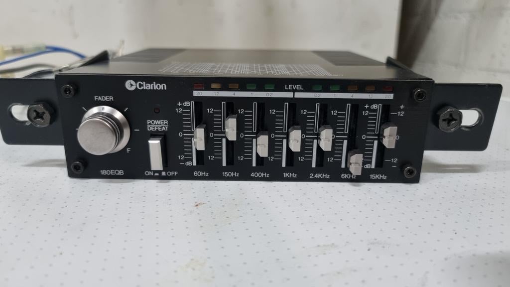 Clarion 180EQB Grafische Equalizer - Vintage Auto Audio, Ophalen of Verzenden, Gebruikt