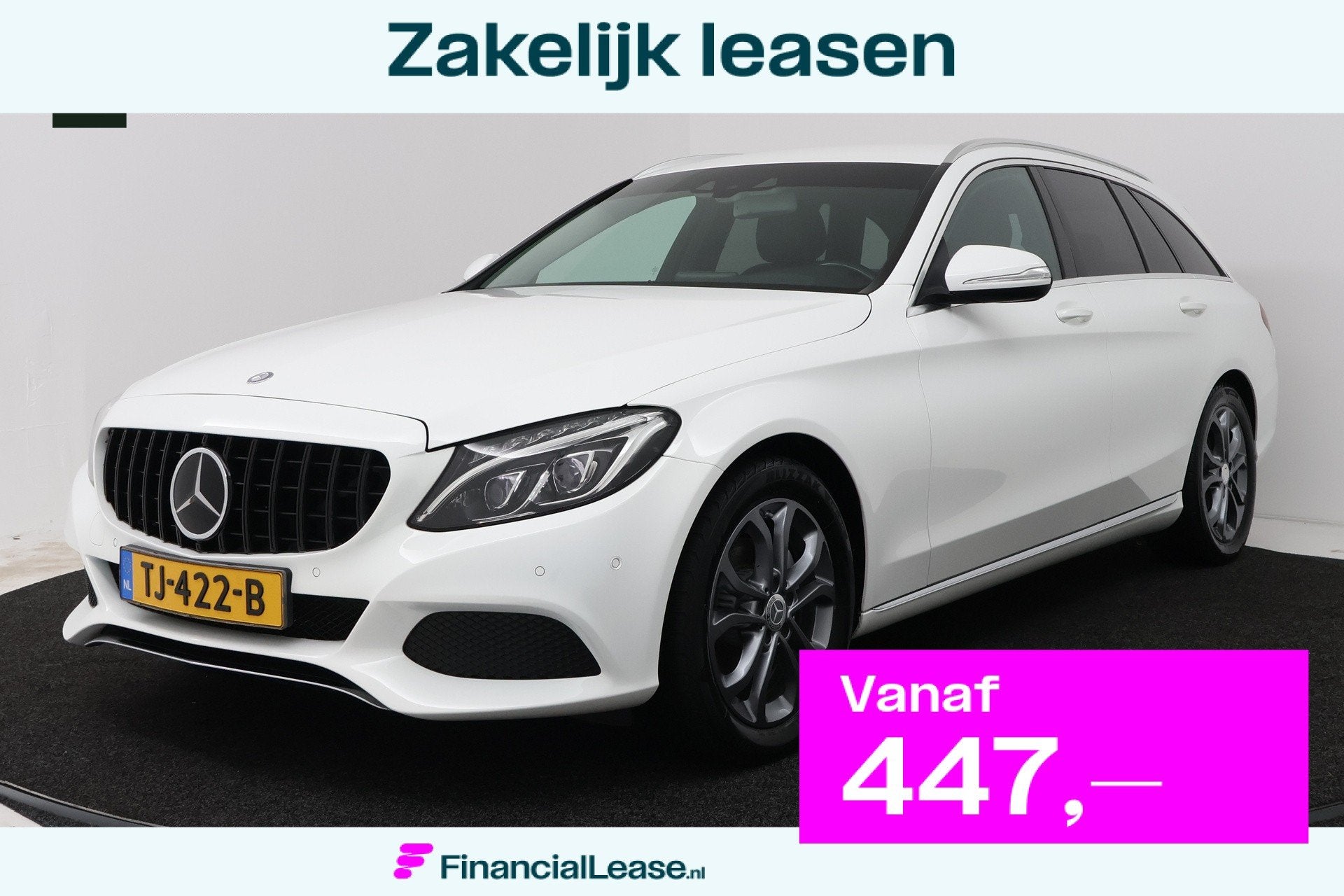 Mercedes-Benz C-Klasse Estate 180 Edition 1 (BURMEISTER, STO, Automaat, Achterwielaandrijving, Leder en Stof, Wit