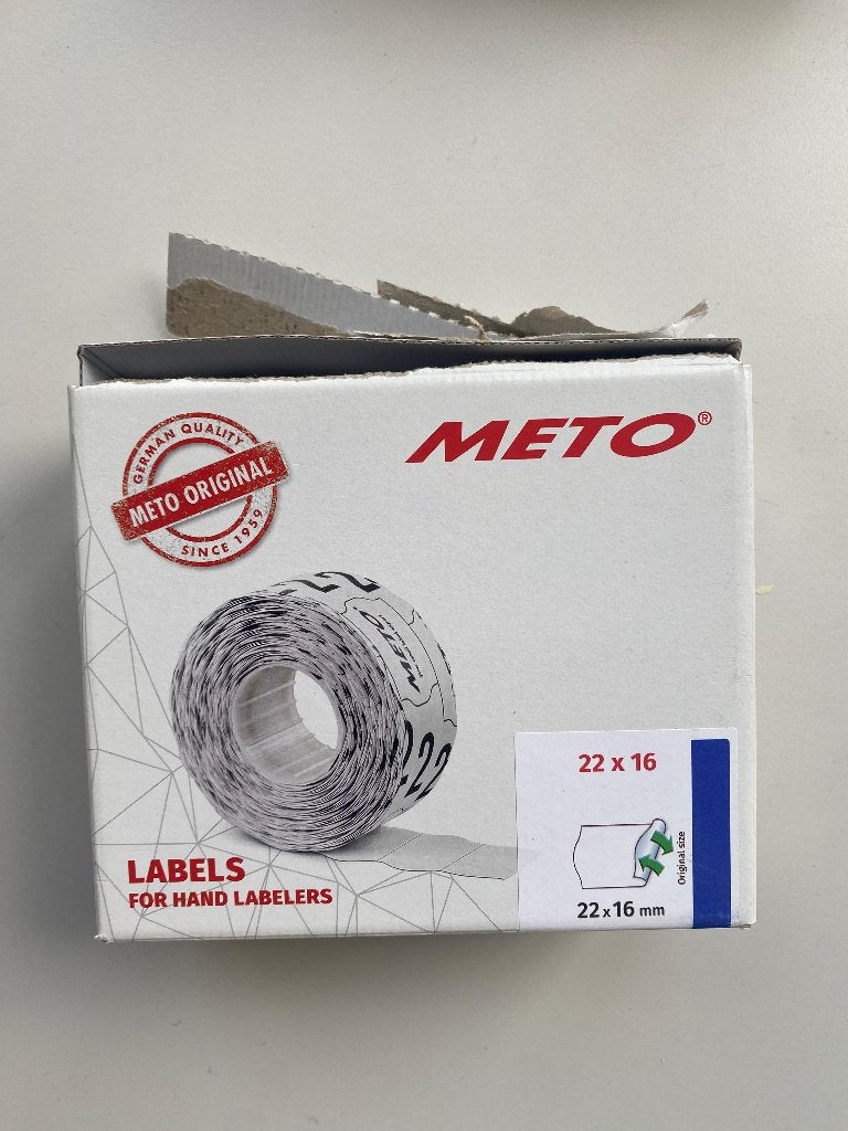 Doosje labels, 22x16 mm, Ophalen of Verzenden, Nieuw, Etiket