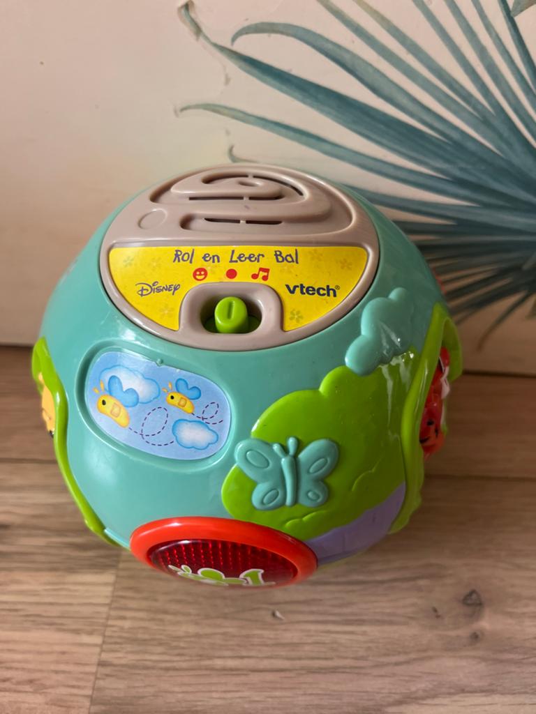 VTech Rol en Leer  baby speel bal Disney Winnie de Poeh, Ophalen of Verzenden, Gebruikt, 6 maanden tot 2 jaar