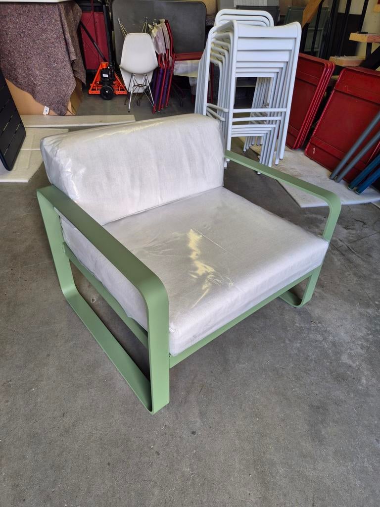3x Fermob bellevie 1 zits club lounge nieuw prijs per stuk, Ophalen of Verzenden, Nieuw, Aluminium