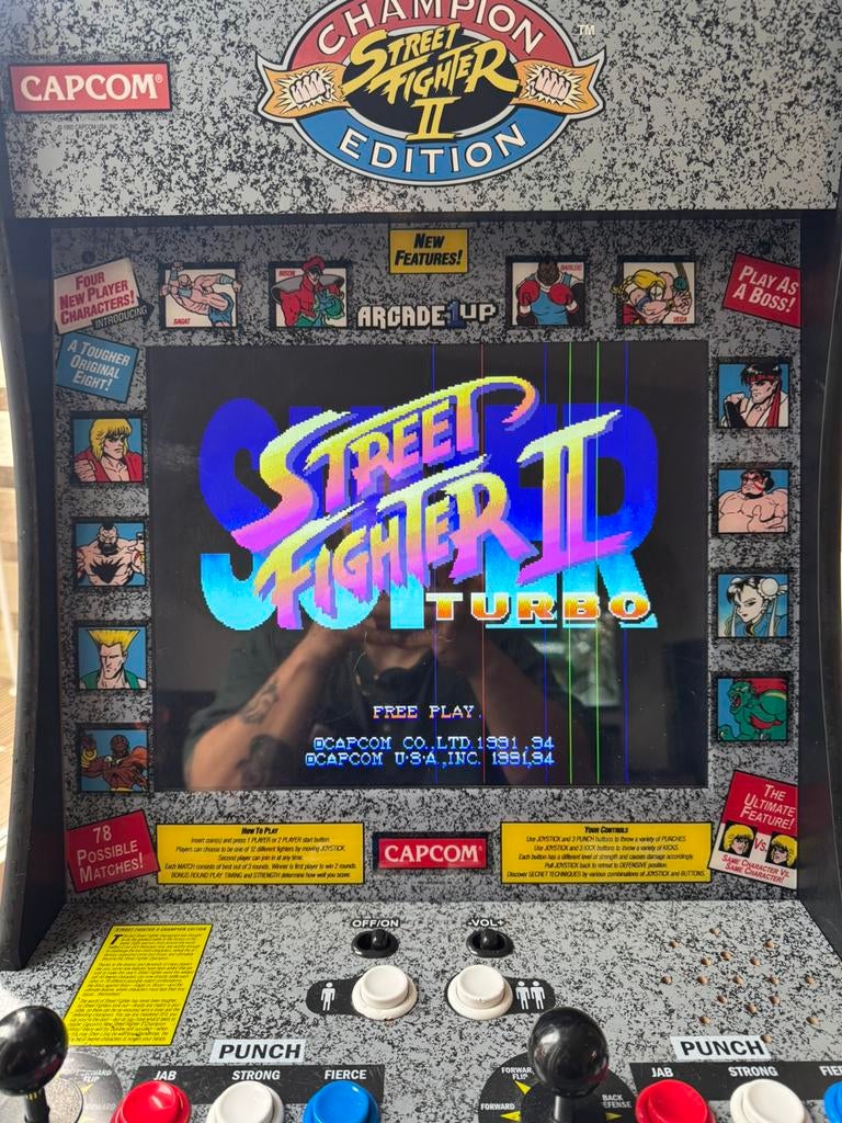 Street Fighter 2 Arcade Kast, Verzamelen, Automaten | Overige, Ophalen, Gebruikt