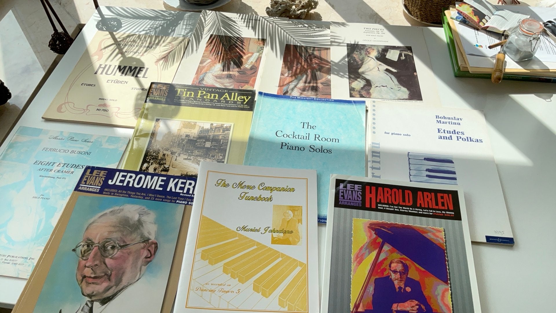 Partijtje van 11 pianoboeken,Chaminade,Busoni,Arlen,Kern,etc, Ophalen of Verzenden, Zo goed als nieuw, Artiest of Componist, Klassiek