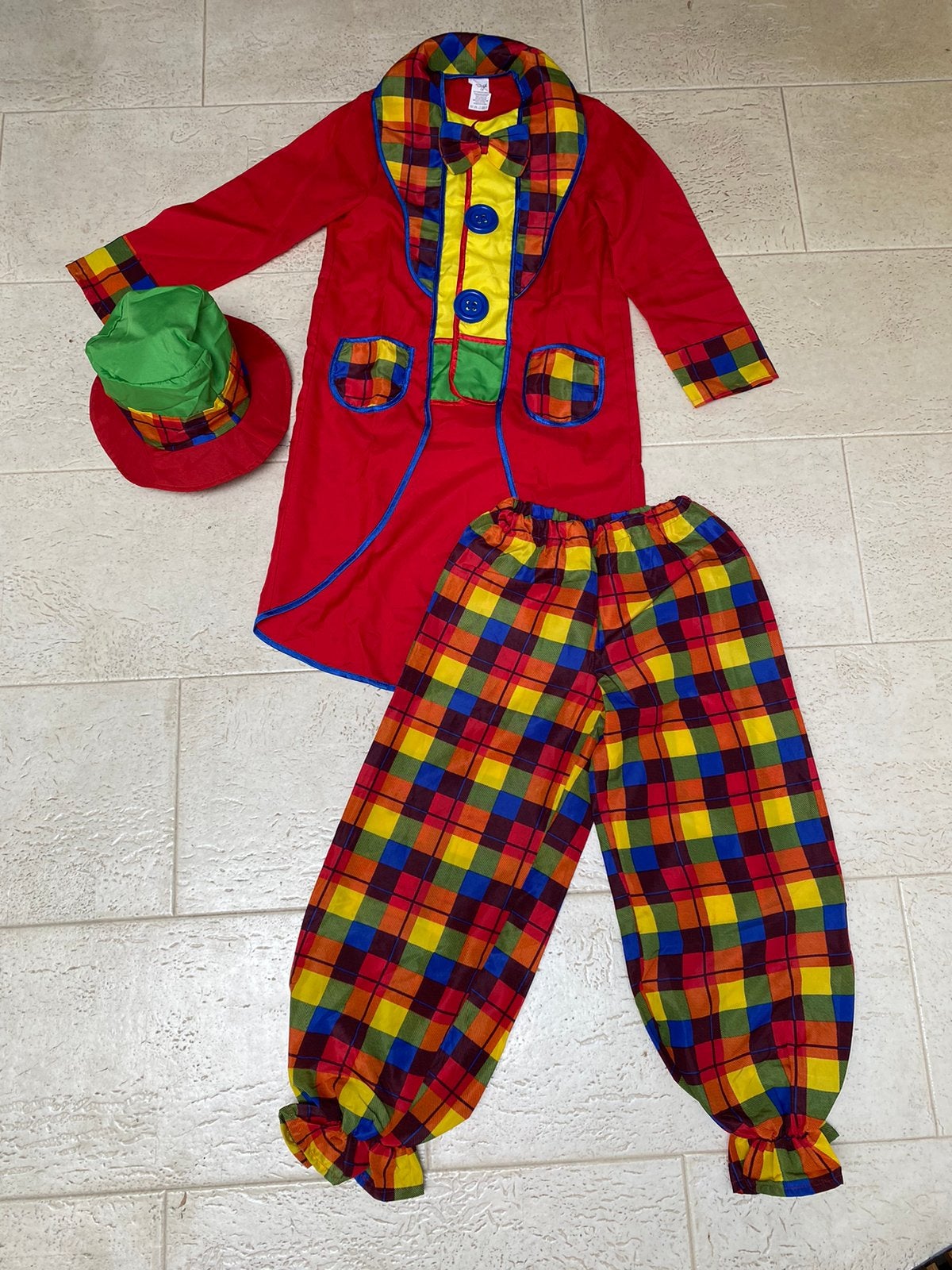 Clownspak - maat 152, Ophalen of Verzenden, Zo goed als nieuw, 146 t/m 152, Jongen of Meisje