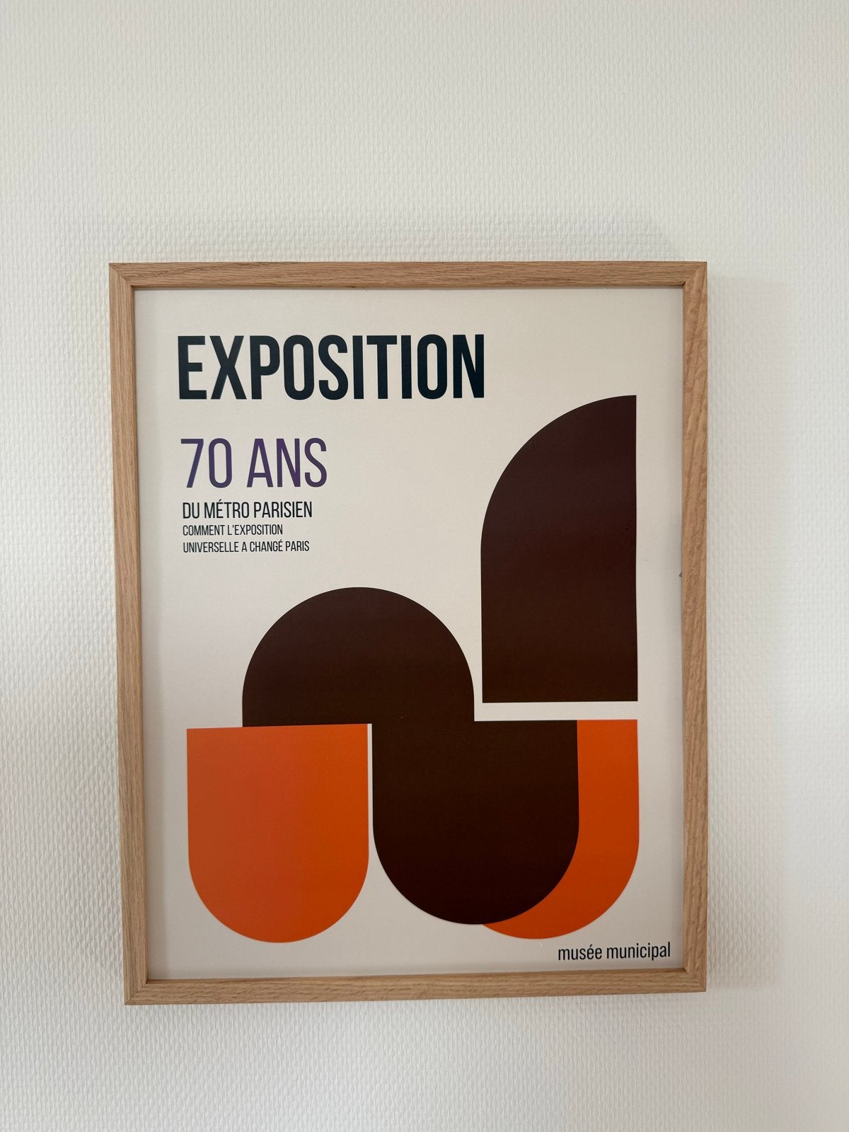 Hk living schilderij 'Exposition 70 Ans' (zonder glas), Antiek en Kunst, Kunst | Schilderijen | Modern, Ophalen, Ingelijst, Print