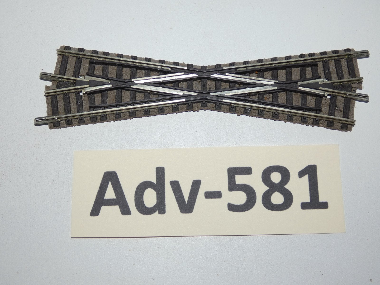 Adv-581 N Spoor Vaste Kruising 9162 Fleischmann Links, Gebruikt, Gelijkstroom, Fleischmann, Rails