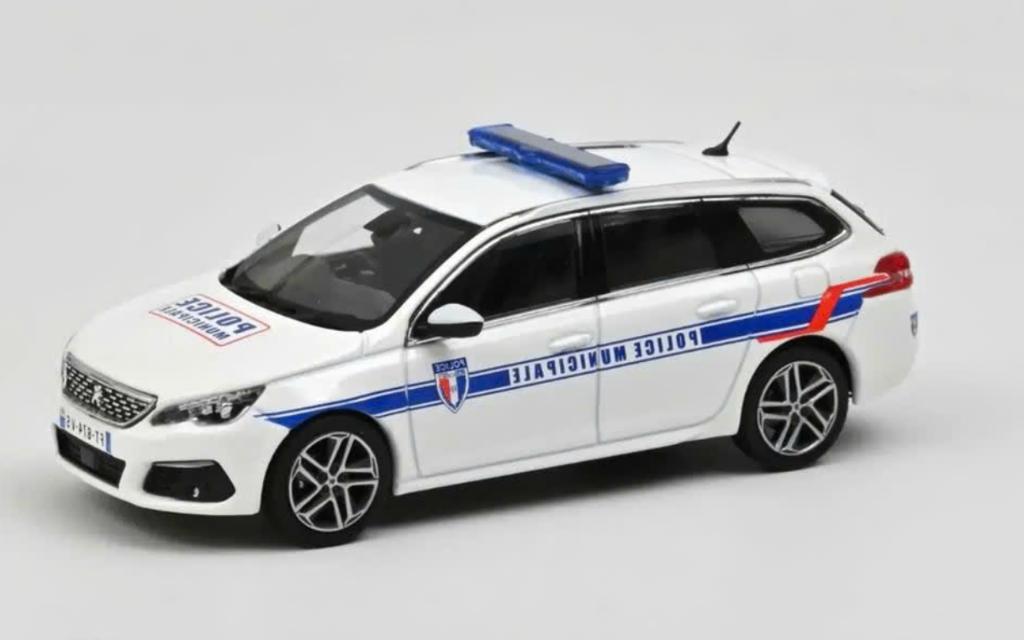Peugeot 308 SW 2018 Police Municipale 1/43 NOREV ref. 473943, Verzenden, Nieuw, Auto, Norev