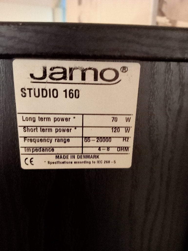 Jamo studio 160 speakers, Ophalen, Vloerstaande luidspreker, Zo goed als nieuw, 60 tot 120 watt